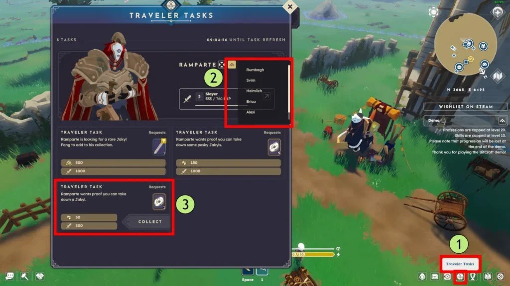 Travelers Tasks
