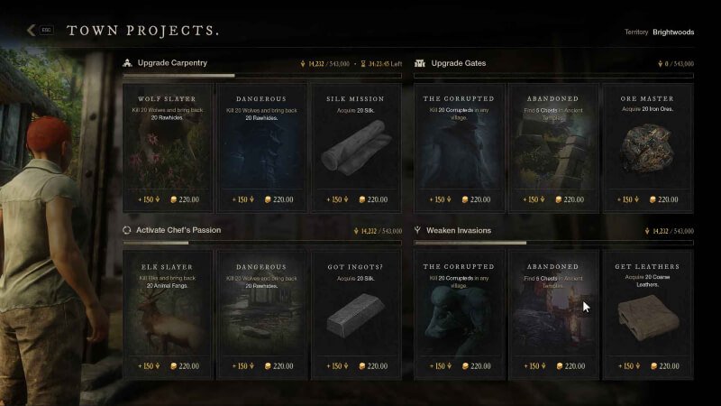 New World — Town Projects Board