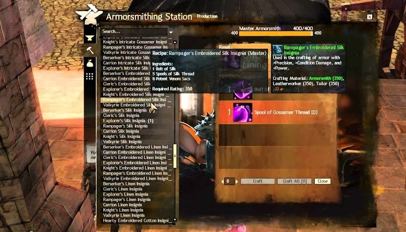GW 2 — Most Profitable Crafting Disciplines